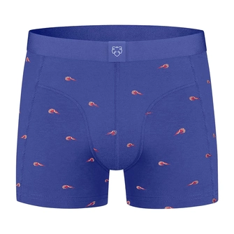 A-dam Underwear Heren Boxer Blauw dessin