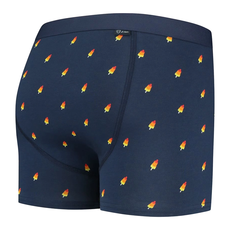 A-dam Underwear Heren Boxer Blauw dessin