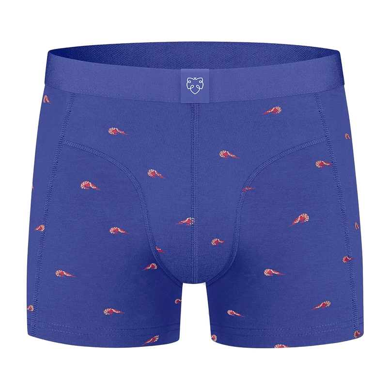 A-dam Underwear Heren Boxer Blauw dessin