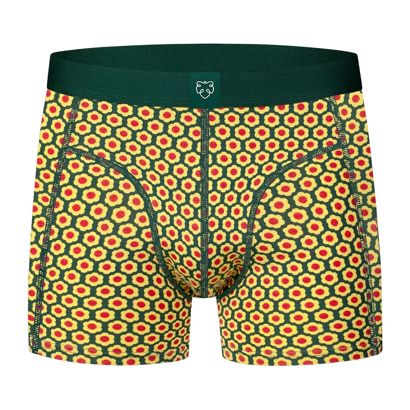 A-dam Underwear Heren Boxer Geel dessin