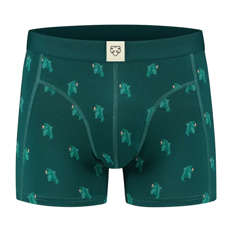 A-dam Underwear Heren Boxer Groen dessin