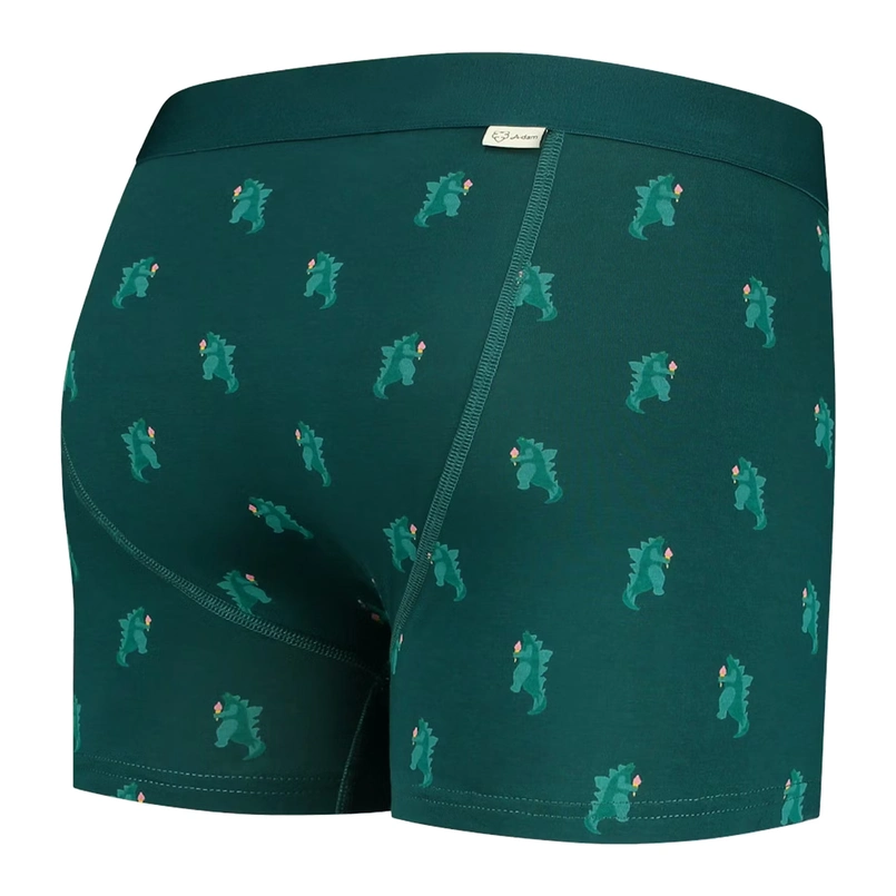 A-dam Underwear Heren Boxer Groen dessin