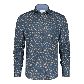 A Fish Named Fred Heren shirt 29.016_600 Navy