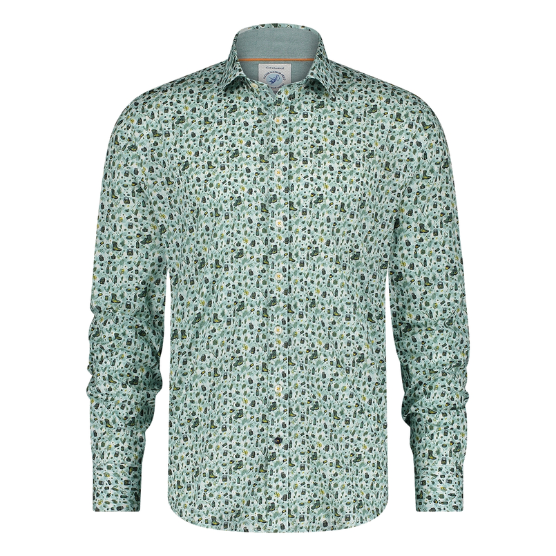 A Fish Named Fred Heren shirt 29.029_302 Groen