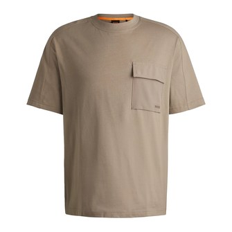 Boss Heren T-shirt 50519170 Middenbruin