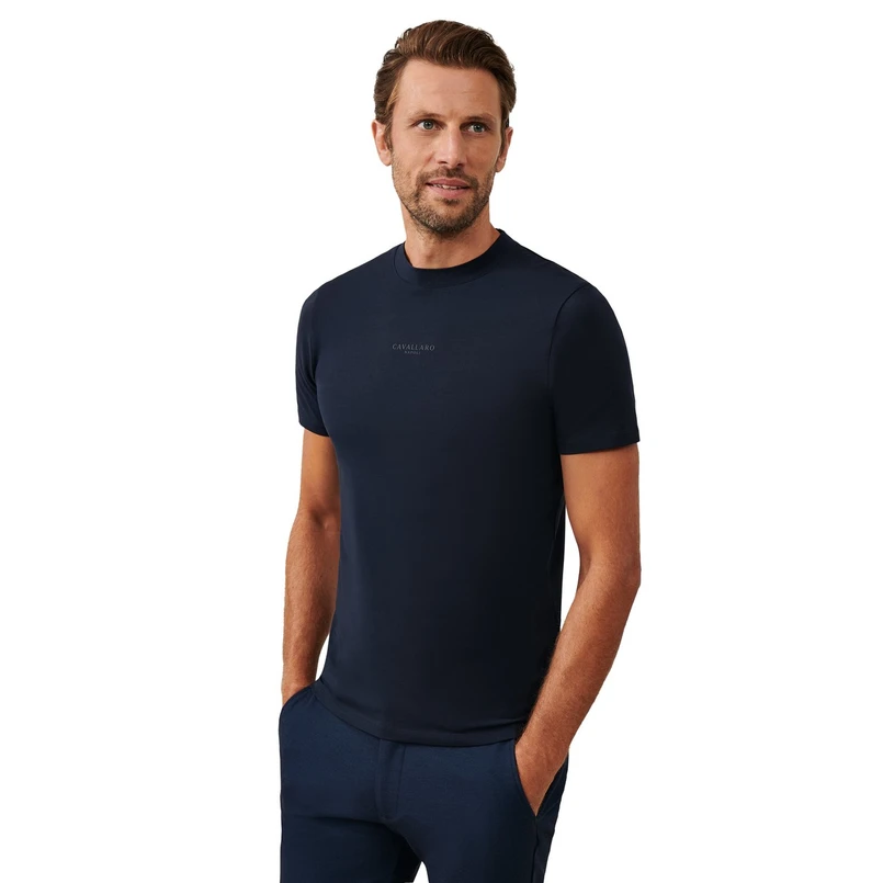 Cavallaro Heren T-shirt 117245015 Navy