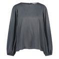 Circle of Trust dames blouse satijn Middengrijs