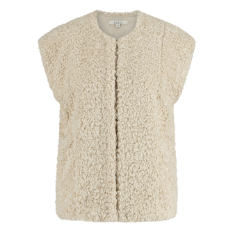 Circle of Trust dames fluffy gilet Ecru