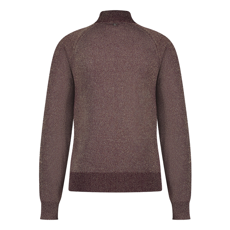 Circle of Trust dames rollneck in lurex Bordeaux