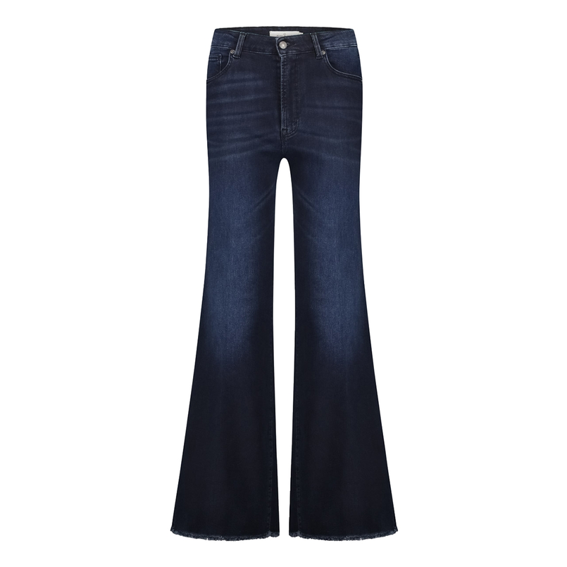 Circle of Trust dames wide leg jeans Dark blue denim