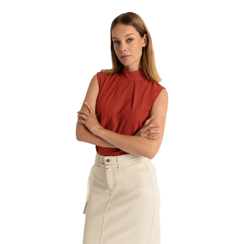 Claudia by Claudia Strater Dames Top Cl24-13805 Rood