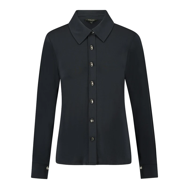 Claudia Strater Dames Blouse Cs24-13558 Navy