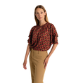 Claudia Strater Dames Blouse Cs24-14540 Oranje