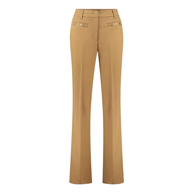 Claudia Strater Dames Pantalon Cs24-21543 Camel