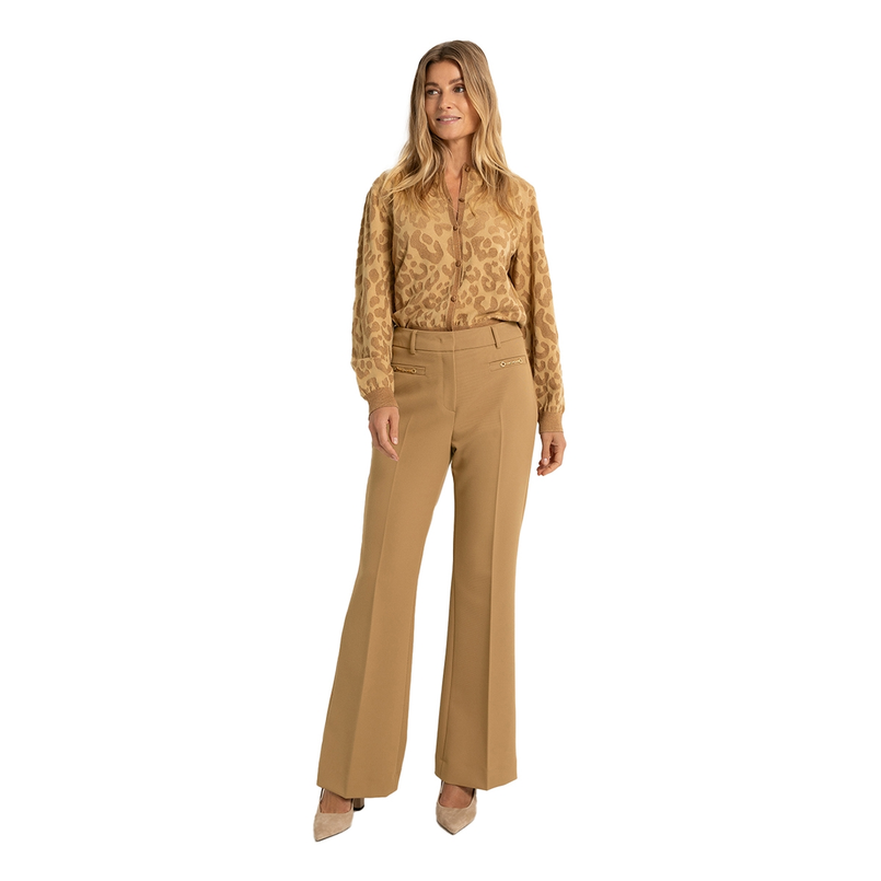 Claudia Strater Dames Pantalon Cs24-21543 Camel