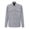 Drykorn Heren Overshirt 134163-Selton Lichtgrijs