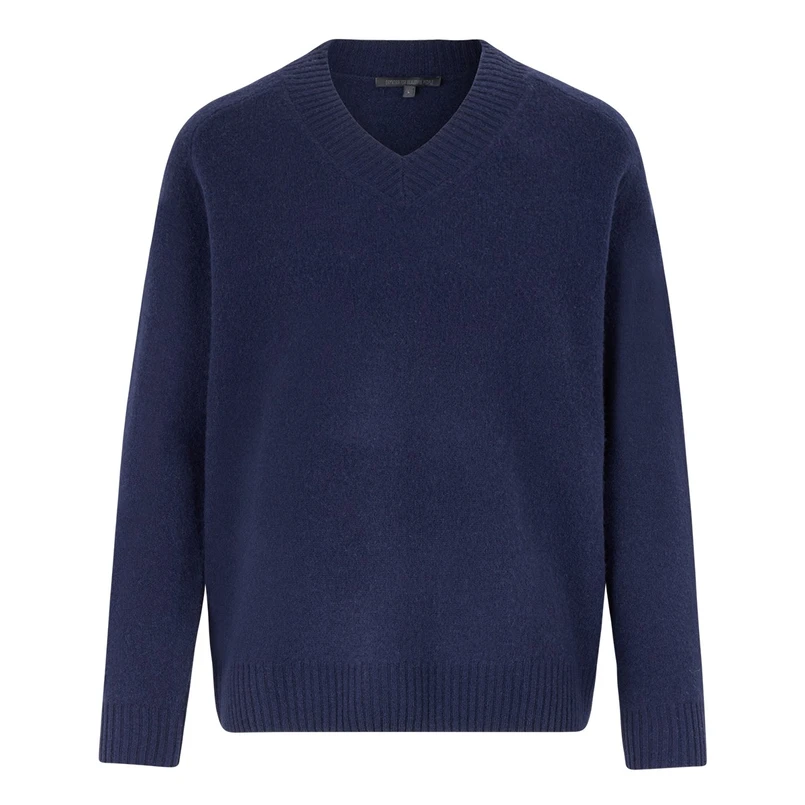 Drykorn Heren V-hals Pull 420158-Numir Navy