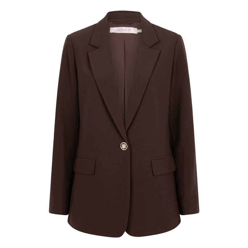 Esqualo Dames Blazer F24.10542 Donkerbruin