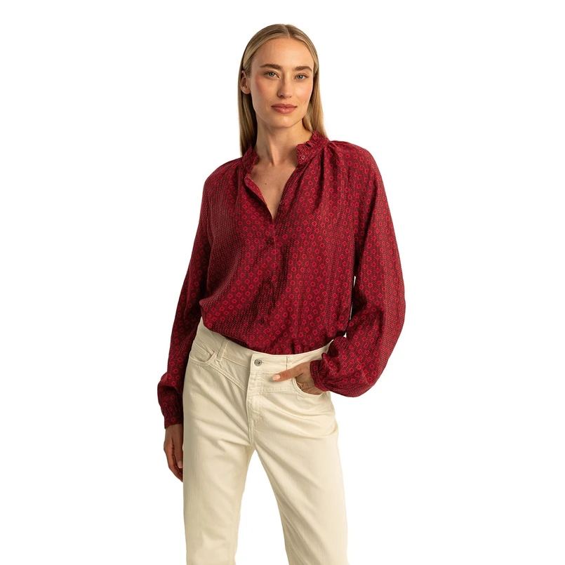 Expresso Dames Blouse Ex24-14074 Wine