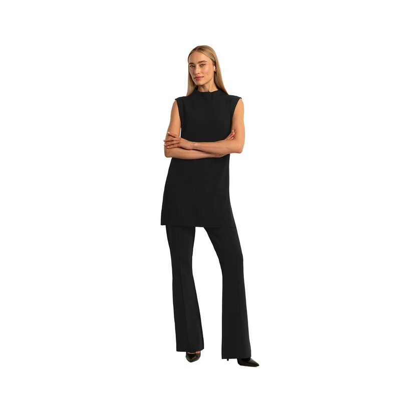 Expresso Dames Flared-broek Ex24-21047 Zwart