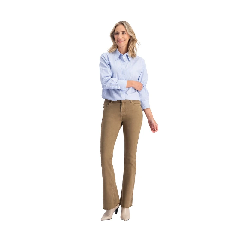 FLOREZ Dames Broek Florez flared Camel