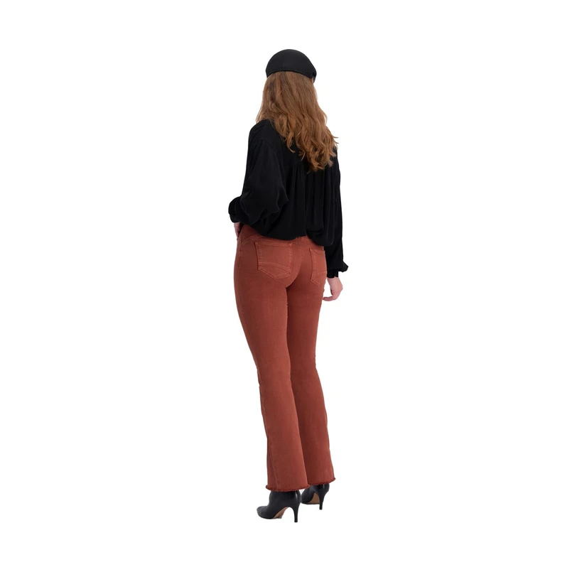 FLOREZ Dames Broek Florez flared Middenbruin