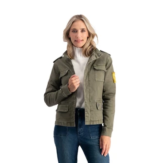 FLOREZ Dames Jack Cargo jacket Olijf