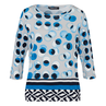 Frank Walder Dames Top W41108402 Blauw dessin