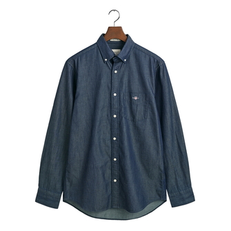 Gant Heren shirt 3000400 Indigo blauw