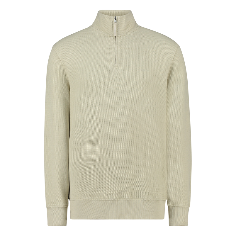 Gant Heren trui Half zip Beige