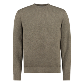 Gardeur Collectie crewneck Bruin mele