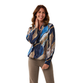 Gardeur Collectie Dames blouse organic print Navy