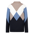 Gardeur Collectie Dames V-hals trui Argyle Navy