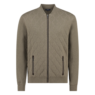 Gardeur Collectie Structure cardigan Camel