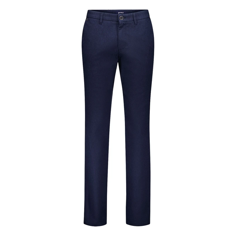 Gardeur Heren Broek Bono 412181 Blauw dessin