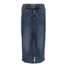 Geisha Dames Rok 46510-10 Mid blue denim