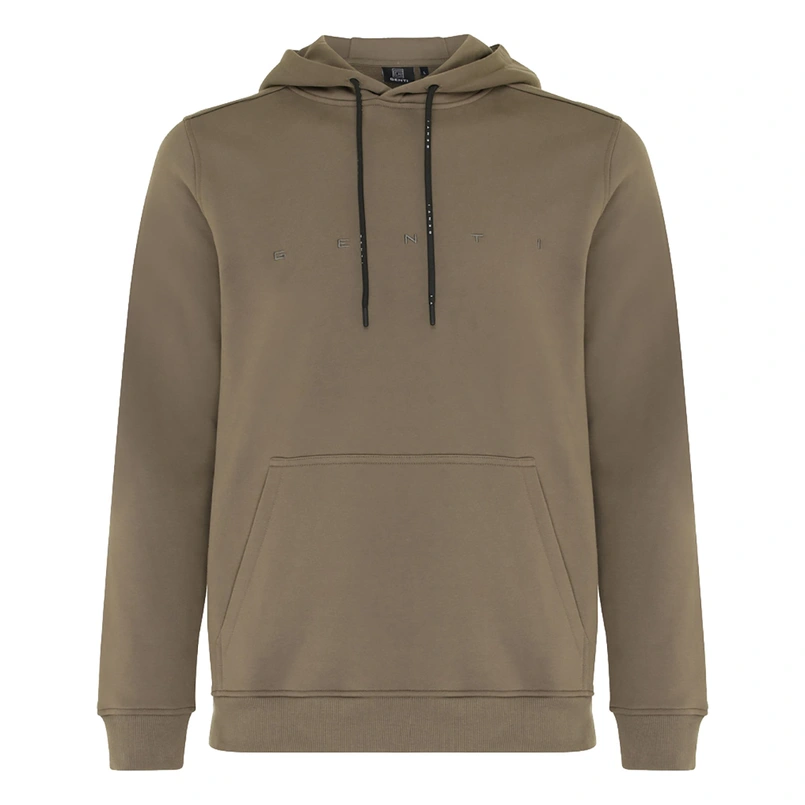 Genti Heren Hoodie J1068-3229 Donkerbruin