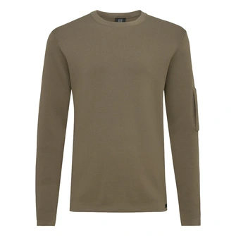 Genti Heren Pullover K1140-3258 Donkerbruin