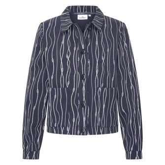 HV Society Dames Blazer 0401103663 Blauw dessin