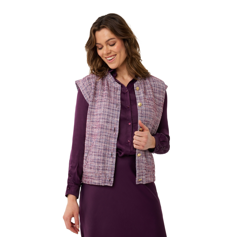 Ivy & You Dames gilet 24111 Bordeaux