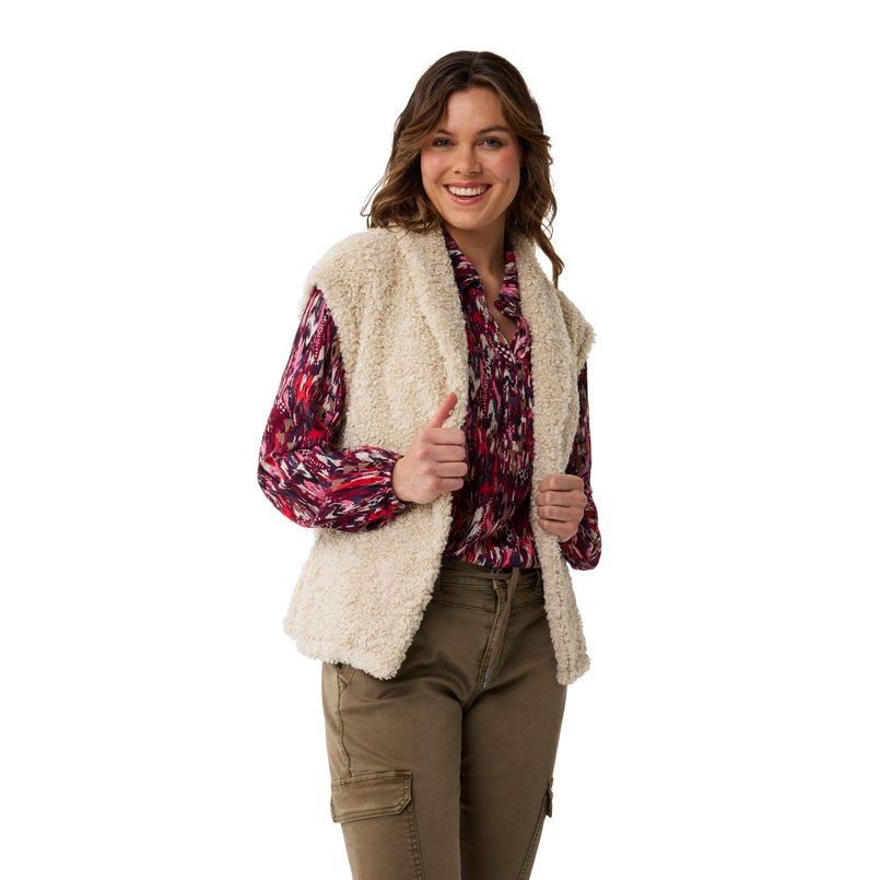 Ivy & You Dames gilet 24135 Beige