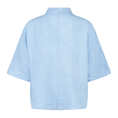 Ivy & You Dames linnen blouse Bleu