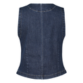 Ivy & You Dames waistcoat denim Dark blue denim