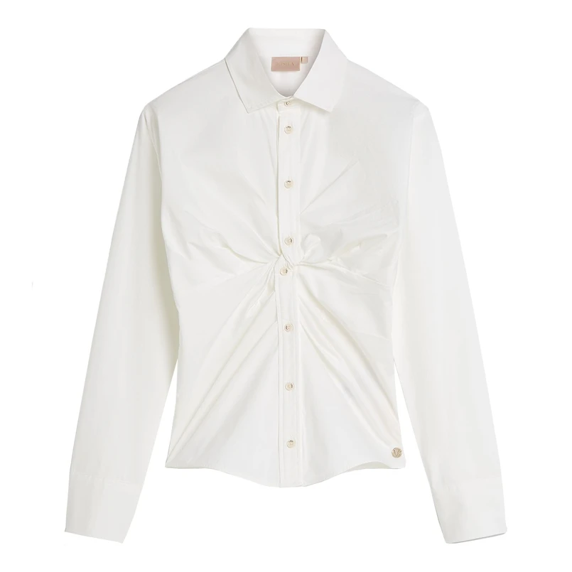 Josh V dames blouse me smock detail Off-white