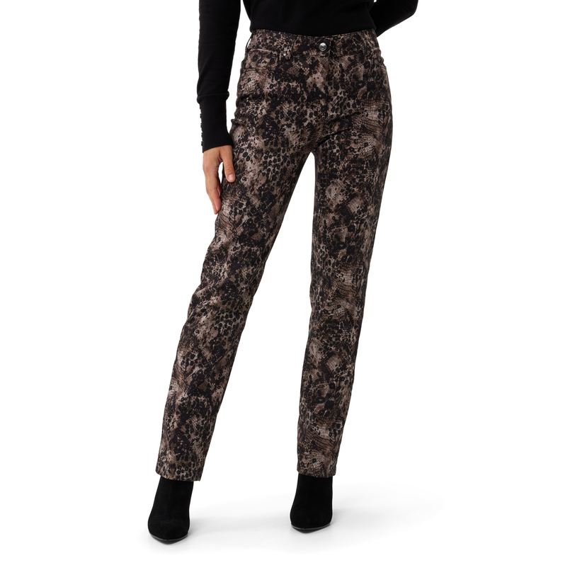 Les Copines Dames broek animal dessin Zwart dessin