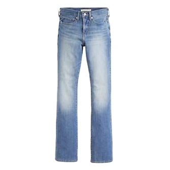 Levi's dames jeans flared Mid blue denim