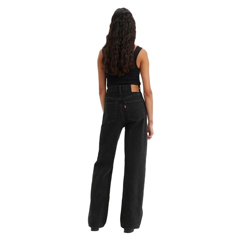 Levi's dames wide leg jeans Black denim