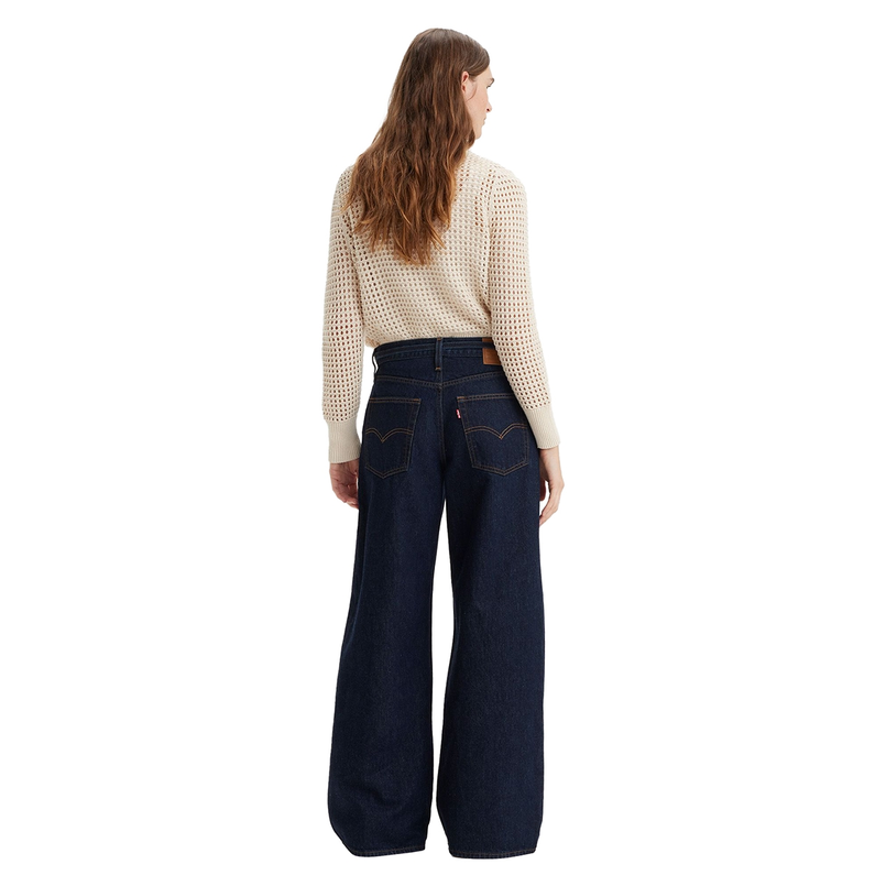 Levi's dames wide leg jeans Dark blue denim