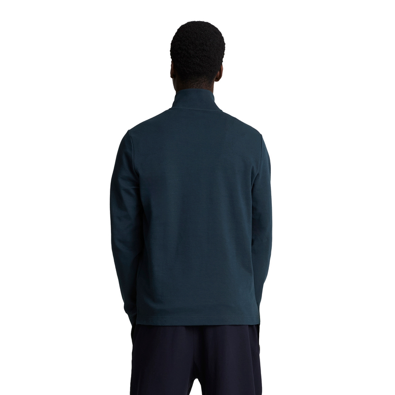 Lyle & Scott Heren ML2106V Interlock Quarter Zip Navy