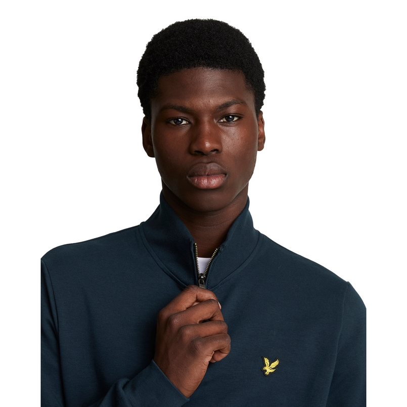 Lyle & Scott Heren ML2106V Interlock Quarter Zip Navy